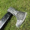 Beautiful Viking Axe with Rose Wood Handle