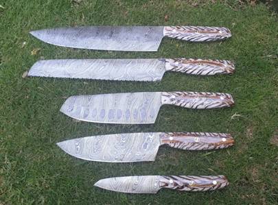 Pinecone Handle Chef Set