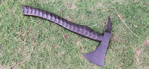 Full Black Wood Axe