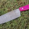 Pink Wood Handle Chef Set