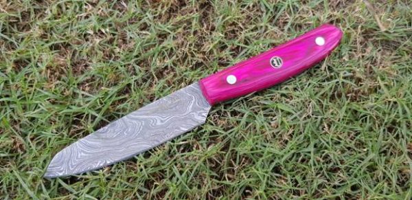 Pink Wood Handle Chef Set