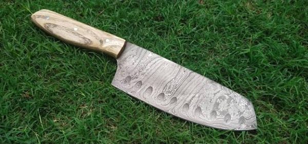 Ash Wood Santoku Knife