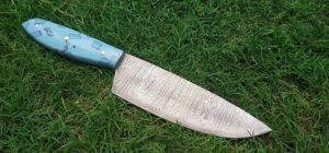 Turquoise Resin Chef Knife
