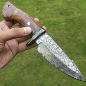 New Beautiful Handmade Rose Wood Bowie Knife