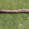 Beautiful Viking Axe with Hand Engraved Rose Wood Handle