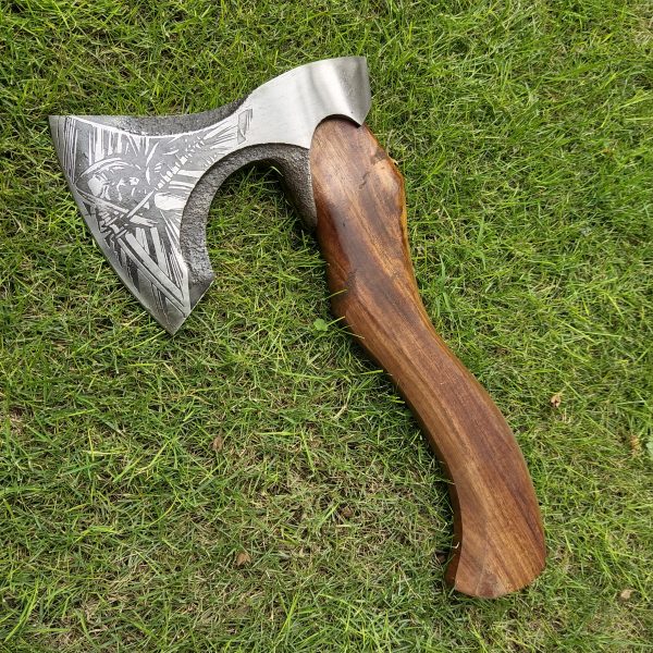 Evil Dead Handy Beautiful Hatchet with Rose Wood Handle