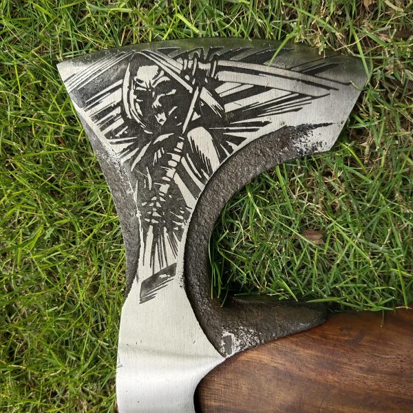 Evil Dead Handy Beautiful Hatchet with Rose Wood Handle