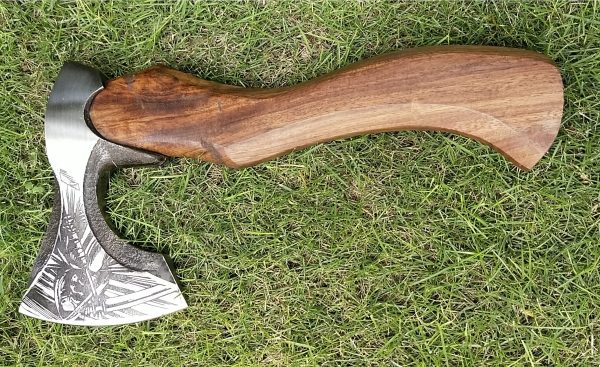 Evil Dead Handy Beautiful Hatchet with Rose Wood Handle