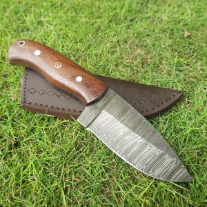 II-6 Hunting Skinning Pack Knife Solid and Beautiful Rose Wood Handle