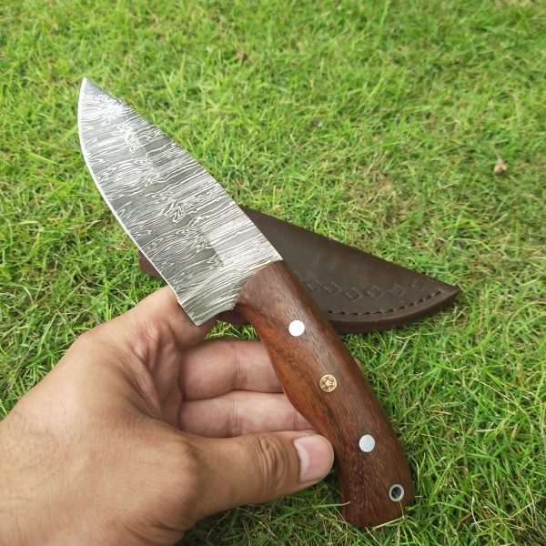 II-6 Hunting Skinning Pack Knife Solid and Beautiful Rose Wood Handle