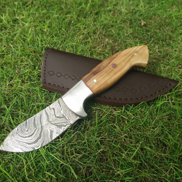 II-5 Hunting Skinning Pack Knife Solid and Beautiful Olive Wood Handle