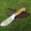 II-5 Hunting Skinning Pack Knife Solid and Beautiful Olive Wood Handle