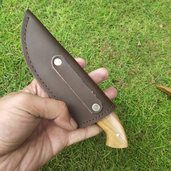 II-5 Hunting Skinning Pack Knife Solid and Beautiful Olive Wood Handle