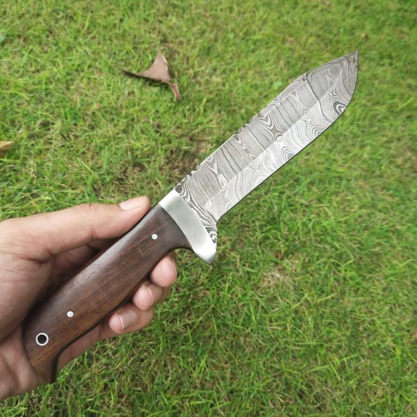 II-1 Hunting Skinning Pack Knife Solid and Beautiful Rose Wood Handle