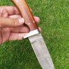 II-11 Hunting Skinning Pack Damascus Knife Rose Wood Handle