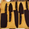 Black Powder Coated Chef Set with Black Handle