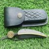 Full Damascus Steel Brass Leaf Folder