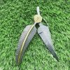 Full Damascus Steel Brass Leaf Folder