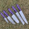 Purple Resin Handle Chef Set