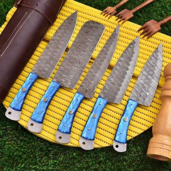 C1- Blue Resin Handle Chef Set