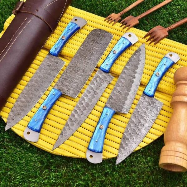 C1- Blue Resin Handle Chef Set