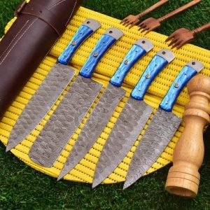 C1- Blue Resin Handle Chef Set