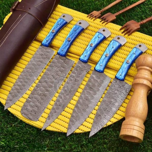 C1- Blue Resin Handle Chef Set