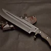 Custom Handmade Bowie Knife Stainless steel blade with black handle