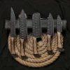 Hand Forged Carbon Steel Five Chef's Knives Set