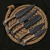 Hand Forged Carbon Steel Five Chef's Knives Set