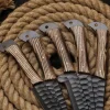Hand Forged Carbon Steel Five Chef's Knives Set