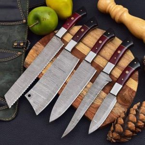 BEAUTIFUL DAMASCUS CHEF SET