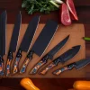 7Pcs Chef Knives Set with Multi Color Handle