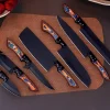7Pcs Chef Knives Set with Multi Color Handle