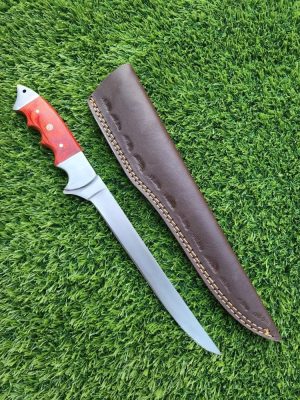 Fillet knife with Red Handle