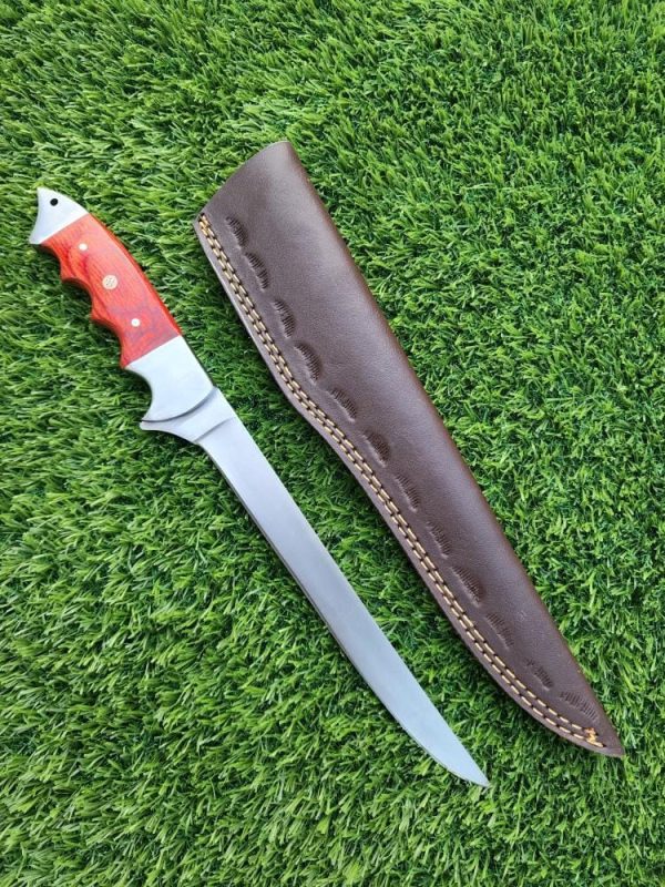 Fillet knife with Red Handle