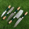 Hand-Forged Damascus Chef Knife Set – Professional Cooking & Gift Set