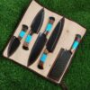 High Quality carbon Steel Five Knives Chef set