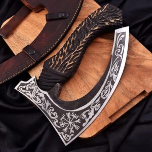 Single Handed engraved Axe for gift