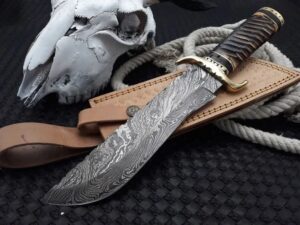 HANDMADE DAMASCUS BOWIE KNIFE